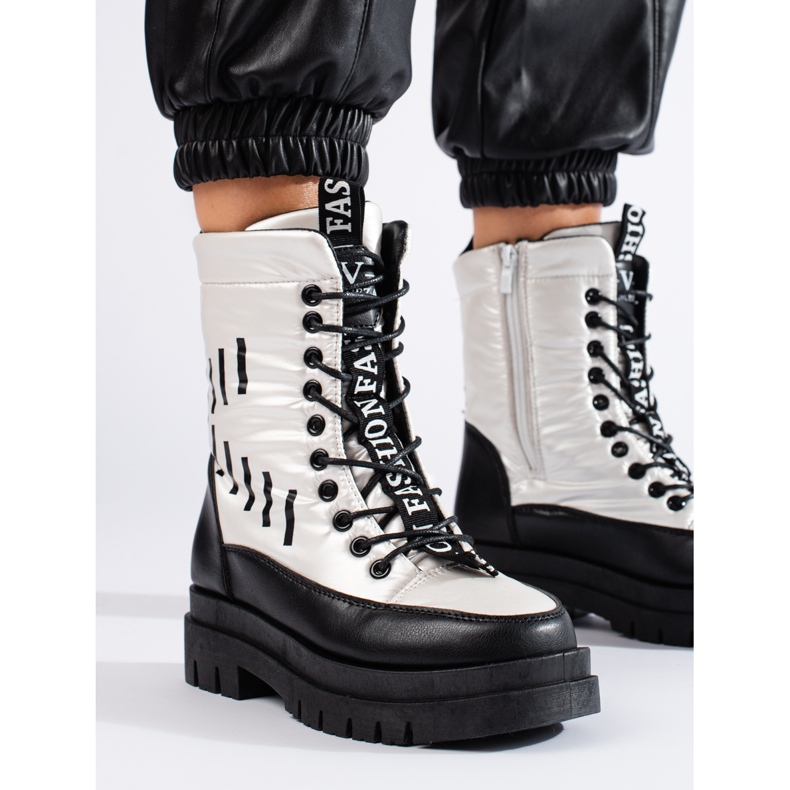 Bolsos isotérmicos de mujer en la plataforma Vinceza en blanco y negro 1