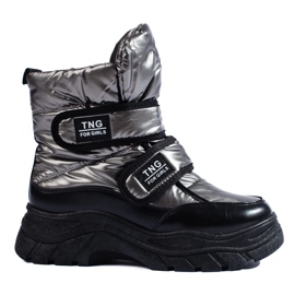 W. Potocki Cálidas botas de nieve para mujer de Potocki gris 1