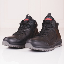 SHELOVET Botas altas de hombre negras negro 2