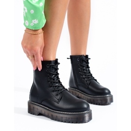 Botas negras con cordones Big Star KK274537 negro 1 Botas negras con cordones Big Star KK274537 negro 1