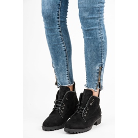 Vices botas con cordones con estilo negro 1