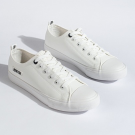 Deportivas blancas para hombre fabricadas en piel ecológica Big Star KK174008 blanco 5