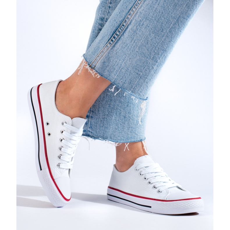 Zapatillas clásicas blancas Shelovet blanco 1