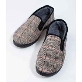 Cómodas zapatillas de hombre grises de Shelovet 3
