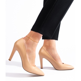 Cómodos zapatos de salón beige para mujer de Sergio Leone 3