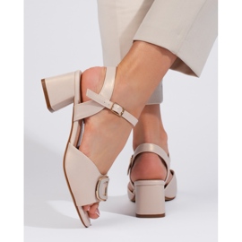 Sandalias de mujer color crema de Sergio Leone beige 3