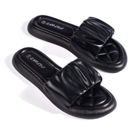 Pantuflas negras de señora negro 4