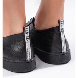 Seastar Deportivas mujer caladas negras negro 4