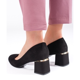 Tacones de ante negro 4