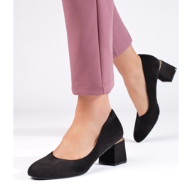 Tacones de ante negro 1