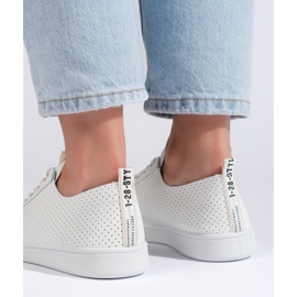 Deportivas mujer caladas blancas blanco 4