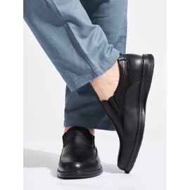 Zapatos sin cordones negros para hombre. 3