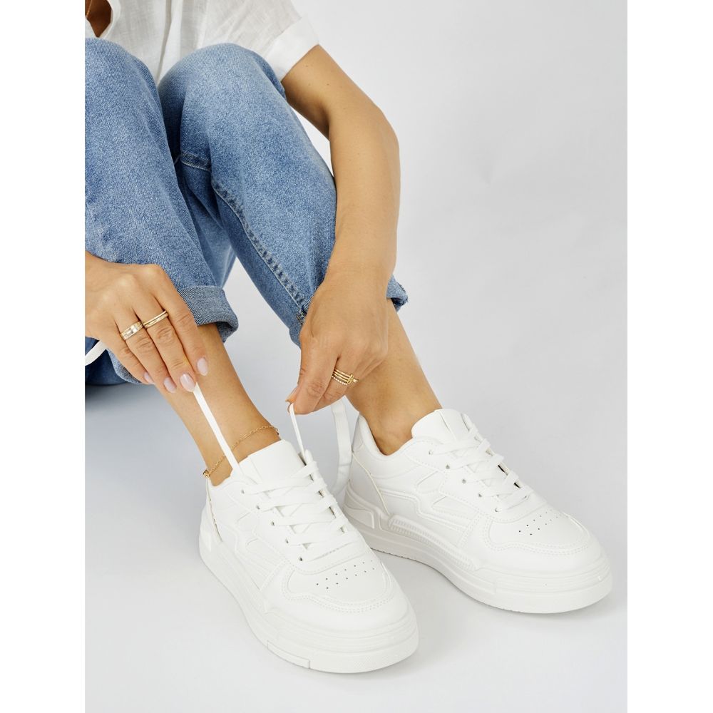 Zapatillas Blancas Zapatos Deportivos Vestir Mujer Con Zapatillas