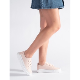 Deportivas rosas de piel calada de Sergio Leone 1