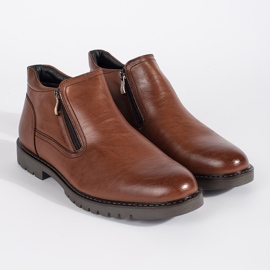 Botas de invierno marrones para hombre, aislantes. marrón 2