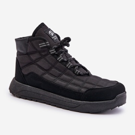 Botas aislantes de invierno con cordones para hombre Progress PROGJ-24-153 Negro 6