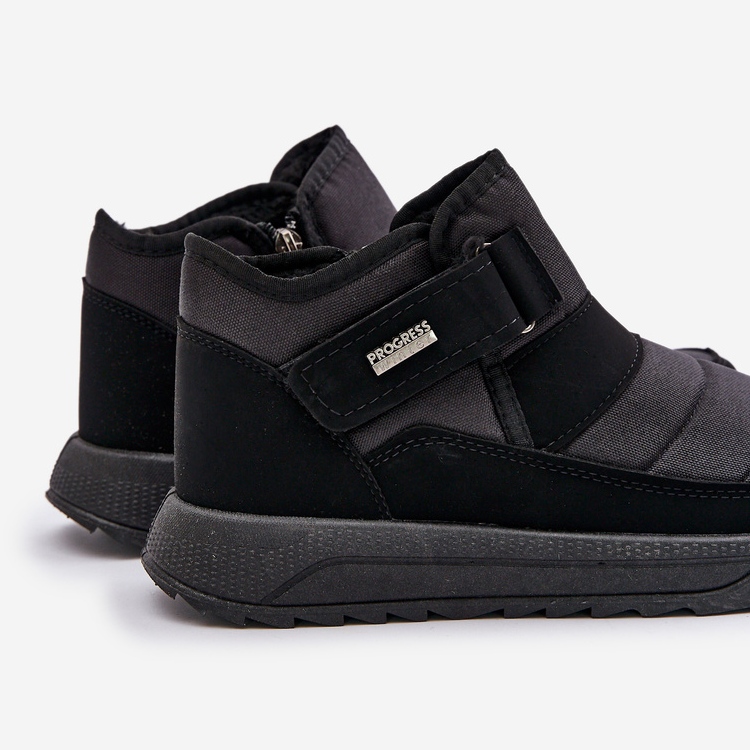 Botas de nieve de invierno con aislamiento para hombre Progress PROGJ-22-153 negro 1 Botas de nieve de invierno con aislamiento para hombre Progress PROGJ-22-153 negro 1