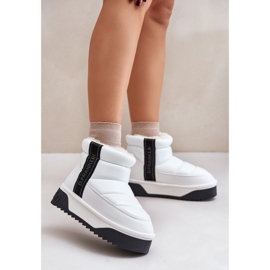 Botas Bajas De Nieve Suela Gruesa D.Franklin DFSH371011 Blanco 2