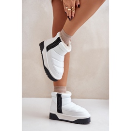 Botas Bajas De Nieve Suela Gruesa D.Franklin DFSH371011 Blanco 3