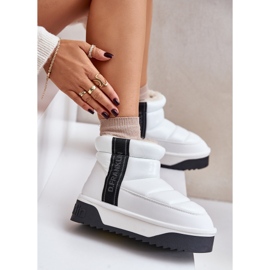 Botas Bajas De Nieve Suela Gruesa D.Franklin DFSH371011 Blanco 8
