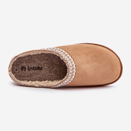 Zapatillas de Estar por casa Cómodas de Mujer con Bordado Inblu FX000021 Camel beige 2