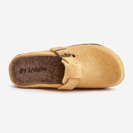 Pantuflas Mujer Comodas Con Hebilla Inblu ED000019 Amarillo 2