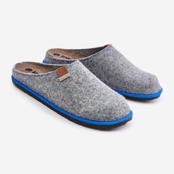 Pantuflas de estar por casa para hombre Inblu SI000023 Gris claro 1