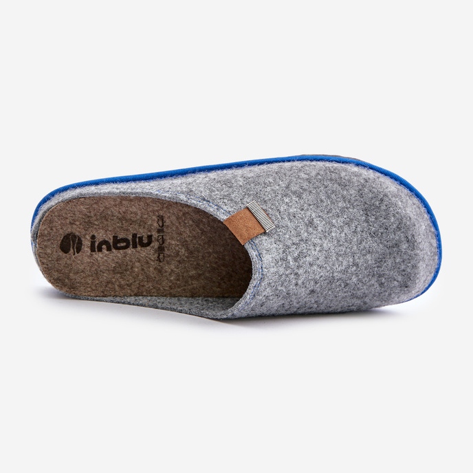 Pantuflas de estar por casa para hombre Inblu SI000023 Gris claro 2