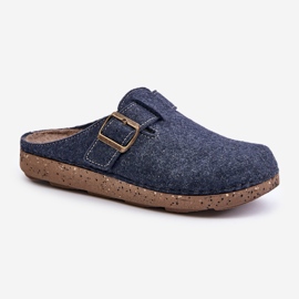 Pantuflas De Hombre Con Hebilla Chanclas Preventivas Inblu MT000012 Azul Marino 4