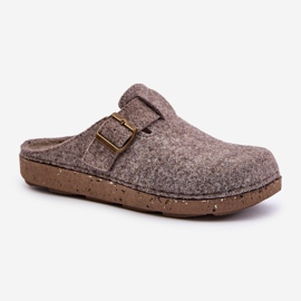 Pantuflas De Hombre Con Hebilla Chanclas Preventivas Inblu MT000012 Beige 4