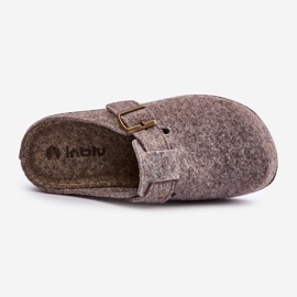 Pantuflas De Hombre Con Hebilla Chanclas Preventivas Inblu MT000012 Beige 2