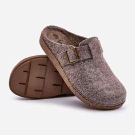Pantuflas De Hombre Con Hebilla Chanclas Preventivas Inblu MT000012 Beige 3