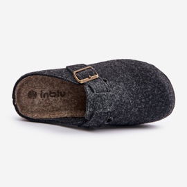 Pantuflas De Hombre Con Hebilla Chanclas Preventivas Inblu MT000012 Grafito gris 2