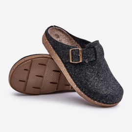 Pantuflas De Hombre Con Hebilla Chanclas Preventivas Inblu MT000012 Grafito gris 3