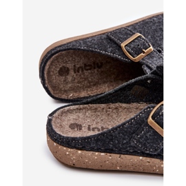 Pantuflas De Hombre Con Hebilla Chanclas Preventivas Inblu MT000012 Grafito gris 4