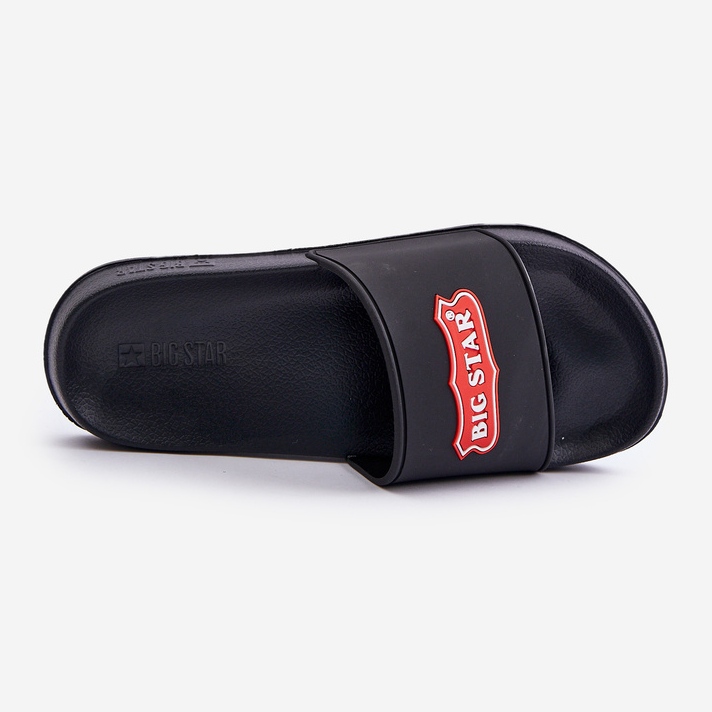 Big Star Chanclas de Hombre con Logo Gran Estrella OO174028 Negro 1