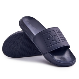 Big Star Chanclas Ligeras De Hombre Con Logo Gran Estrella OO174031 Azul Marino 7
