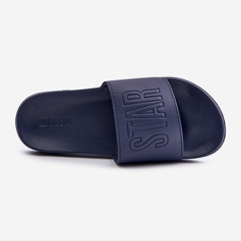 Big Star Chanclas Ligeras De Hombre Con Logo Gran Estrella OO174031 Azul Marino 1