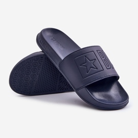 Big Star Chanclas Ligeras De Hombre Con Logo Gran Estrella OO174031 Azul Marino 2
