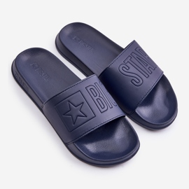 Big Star Chanclas Ligeras De Hombre Con Logo Gran Estrella OO174031 Azul Marino 5