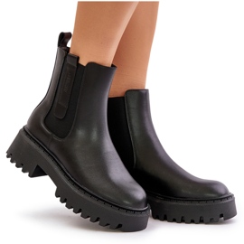 Botas Chelsea de mujer con aislamiento de piel Big Star OO274A386 Negro 8