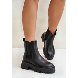 Botas Chelsea de mujer con aislamiento de piel Big Star OO274A386 Negro 3