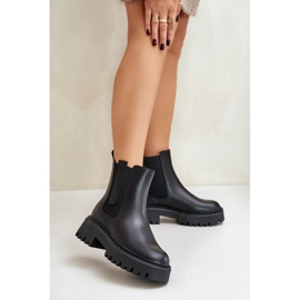Botas Chelsea de mujer con aislamiento de piel Big Star OO274A386 Negro 2
