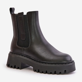 Botas Chelsea de mujer con aislamiento de piel Big Star OO274A386 Negro 4