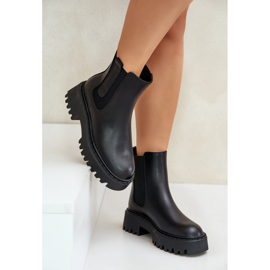 Botas Chelsea de mujer con aislamiento de piel Big Star OO274A386 Negro 5