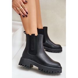 Botas Chelsea de mujer con aislamiento de piel Big Star OO274A386 Negro 6