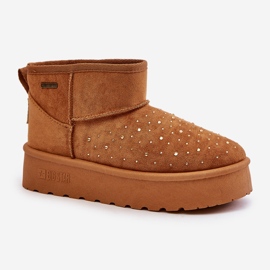 Botas de nieve con decoración en la plataforma Big Star OO274A104 Camel marrón 5