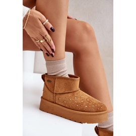 Botas de nieve con decoración en la plataforma Big Star OO274A104 Camel marrón 8