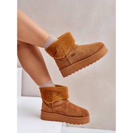Botas de nieve con plataforma y pelo Big Star OO274A106 Camel beige 7