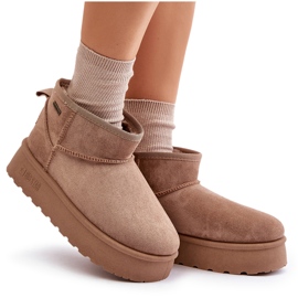 Botas de Nieve Plataforma Baja Big Star OO274A100 Beige 11